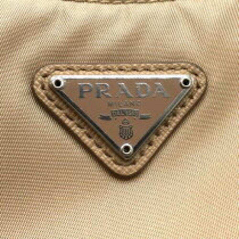 Prada Bag Saffiano Chain Tan Shoulder ReEdition Leather 2005 - Picture 6 of 11